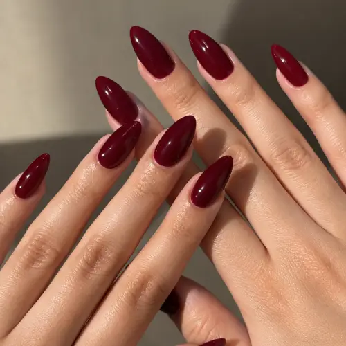 Nail Extension with Solid Gel Polish